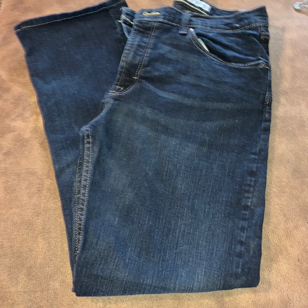 Wrangler Blue Straight Jeans Classic Fit Slightly Stretch‎ 32x30